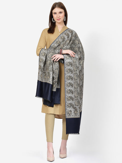 Women's Paisley Jamawar Acrylic Wool Shawl